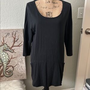 J. Jill Black Long Sleeve Dress
